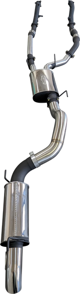 Manta | Twin 3″ Turbo Back Exhaust System with Cats, Muffler & 4″ Tailpipe | Toyota Landcruiser VDJ200 4.5L V8 Wagon 2015–2021