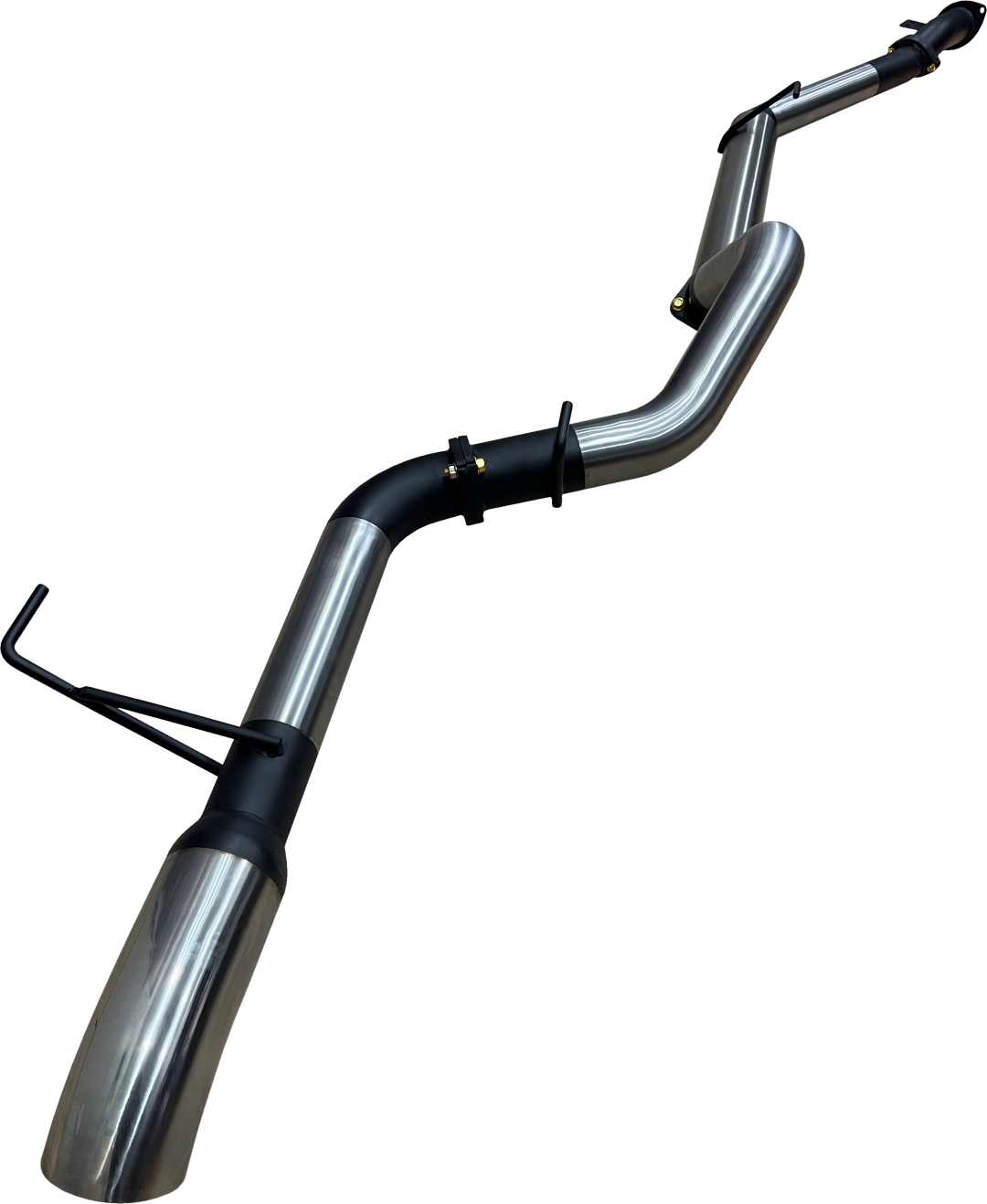 Manta | 3″ DPF Back Exhaust System without Mufflers with 4″ Chrome Tip | Toyota Landcruiser 300 Series V6 2021–2025