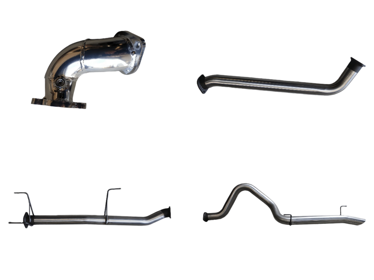 Manta | 3″ Turbo Back Exhaust No Centre Muffler With Rear Tail | Toyota LandCruiser HDJ100 4.2L Turbo Diesel Wagon 1998–2007