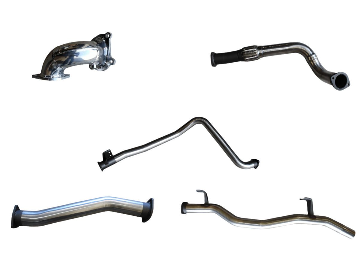 Manta | 3″ Turbo Back Exhaust System Without Muffler | Toyota LandCruiser HDJ79 4.2L Turbo Diesel Ute 2001–2006