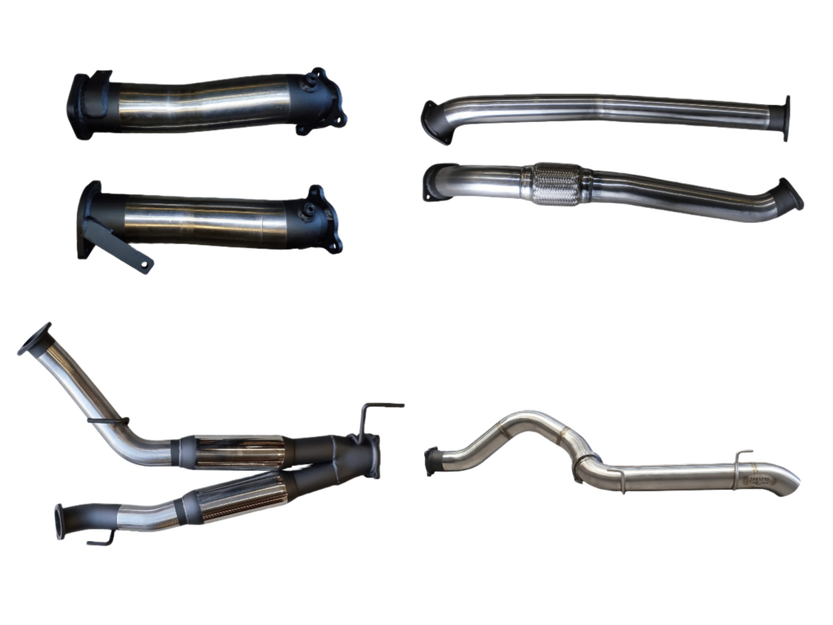 Manta - Toyota Landcruiser VDJ200 3in Dual NO Cat, With Hotdog, 4in Exit