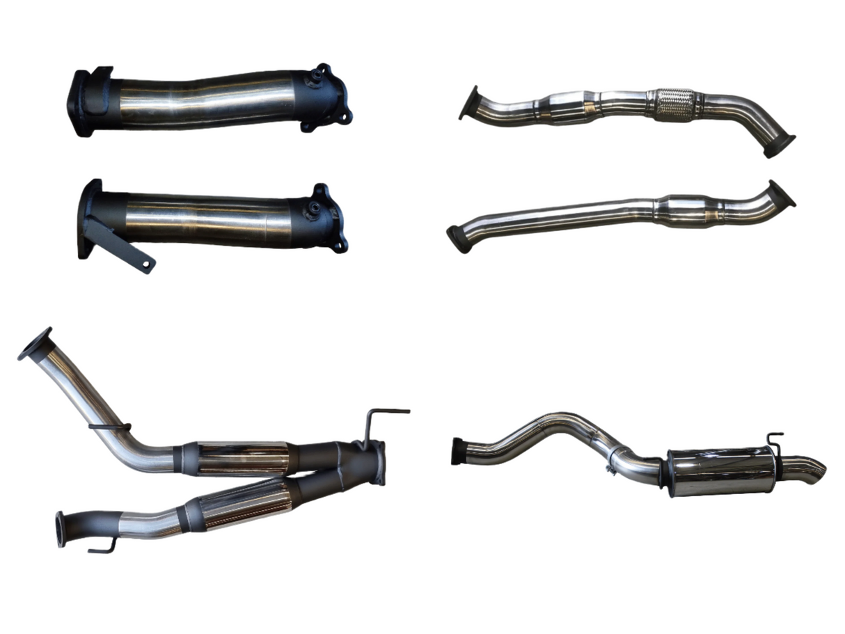 Manta - Toyota Landcruiser VDJ200 3in DUAL With Cat & Hotdog, 4in EXIT W / Rear MUFFLER