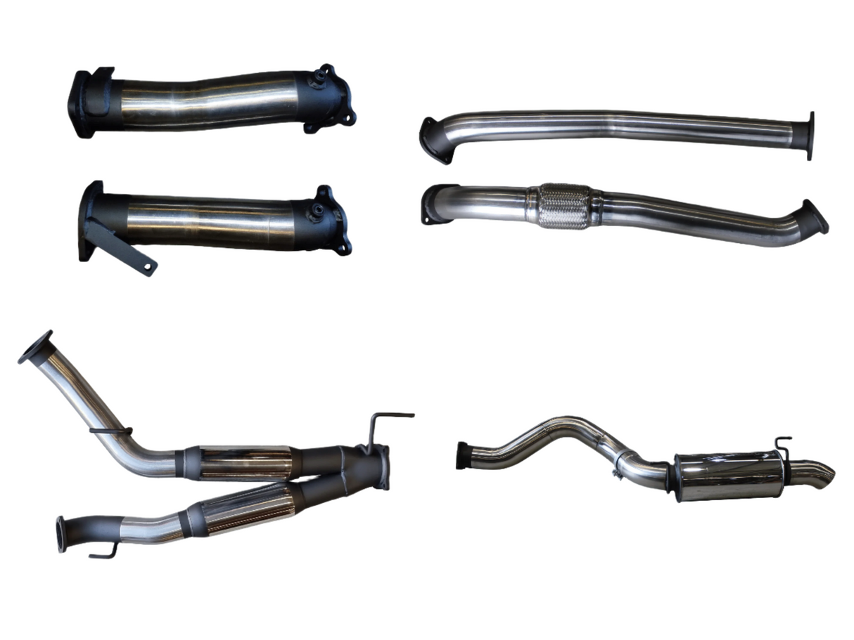Manta - Toyota Landcruiser VDJ200 3in DUAL NO CAT, W/Hotdog, 4in EXIT W/Rear MUFFLER