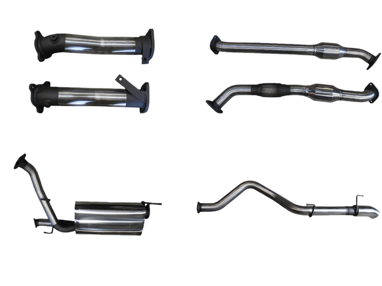 Manta | 2.5in Turbo Back Exhaust with Cat, Mufflers & 4in Dump Tip | Toyota Landcruiser 200 VDJ200 4.5L V8 Diesel 2007–2021