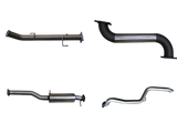 Manta | 3in Dump Pipe Back Exhaust with Small Muffler Extended Tailpipe | Volkswagen Amarok V6 TDI550 TDI580 Ute 2016–2022