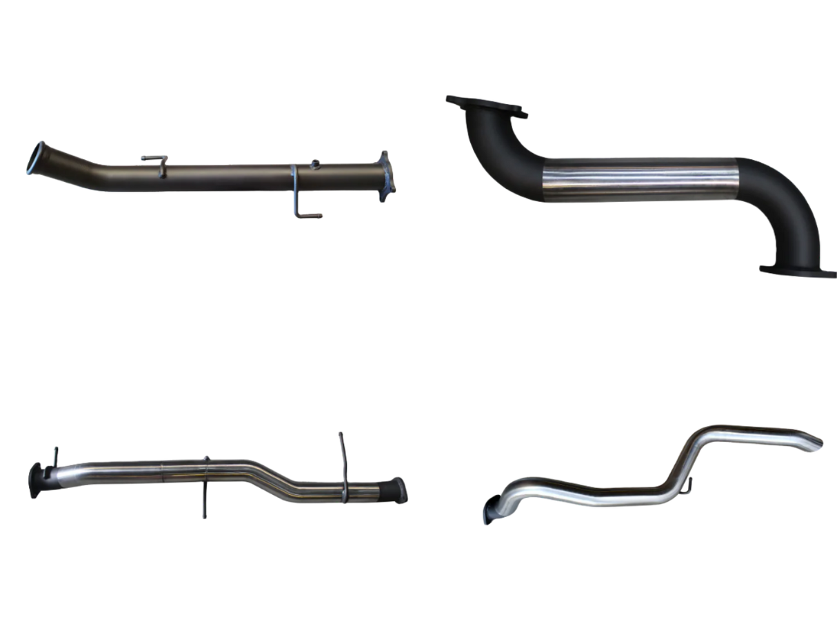 Manta | 3in Dump Pipe Back Exhaust without Muffler Extended Tailpipe | Volkswagen Amarok V6 TDI550 TDI580 Ute 2016–2022