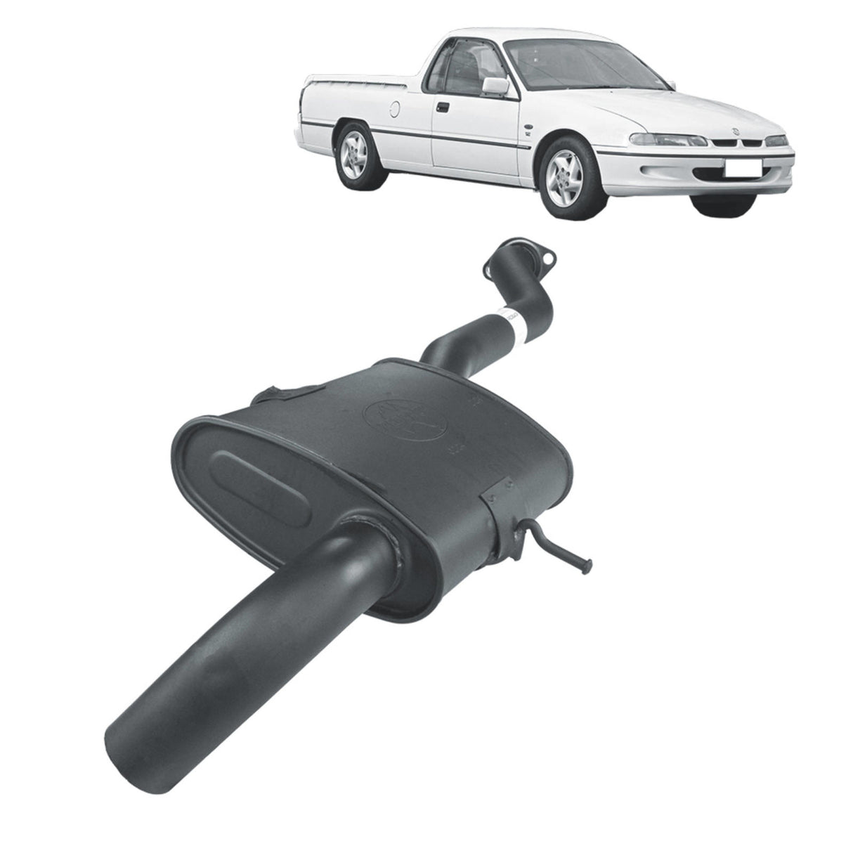 Redback | 2.5" Exhaust System Single Outlet | Holden Commodore VS Ute 1995–2000 | K-RPM14657