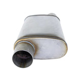 REDBACK | Mega Power Sports Muffler 409 Stainless 8"x4" Oval 14" Long 2" ID | STR7500-409