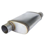 REDBACK | Mega Power Megaflow 409 Stainless Muffler 9"x4" Oval 14" Long 2.5" ID | STR7700-409