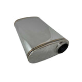 REDBACK | 304 Stainless Megaflow Sports Muffler 9"x4" Oval 14" Long 2.5" ID | STR7750-304N