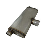 REDBACK | 3" In / Twin 2.5" Out East-West Performance Muffler 9"x4" Oval 20" Long | STR7765-409-CT20