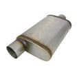 Redback - 3" Megaflow Universal Muffler Offset/Centre 14"x9"x4" Oval 409 Stainless