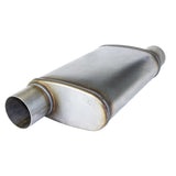 REDBACK | 3" ID Megaflow Performance Muffler 8"x4" Oval 14" Long 409 Stainless | STR7965-409