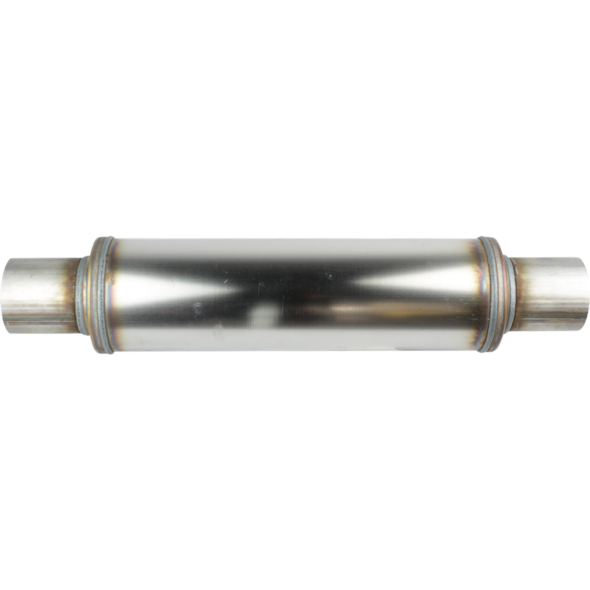 Redback - 2.5" Resonator Centre/Centre 355x101mm Round Stainless 409