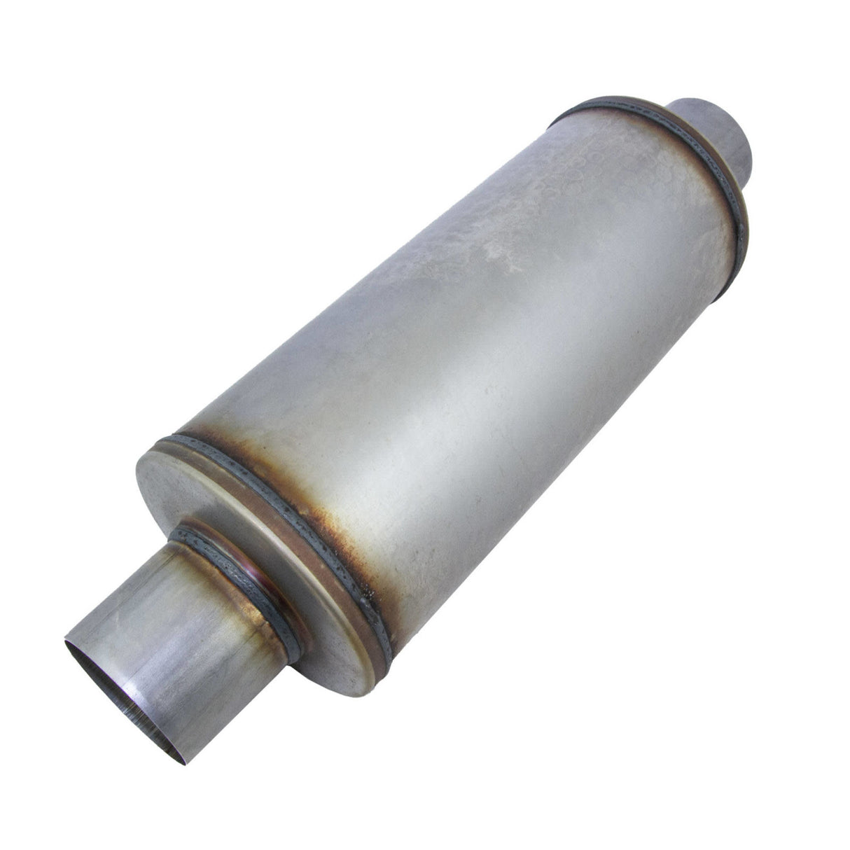 Redback - 2.5" Universal Muffler Centre/Centre 14"x6" Round 409 Stainless