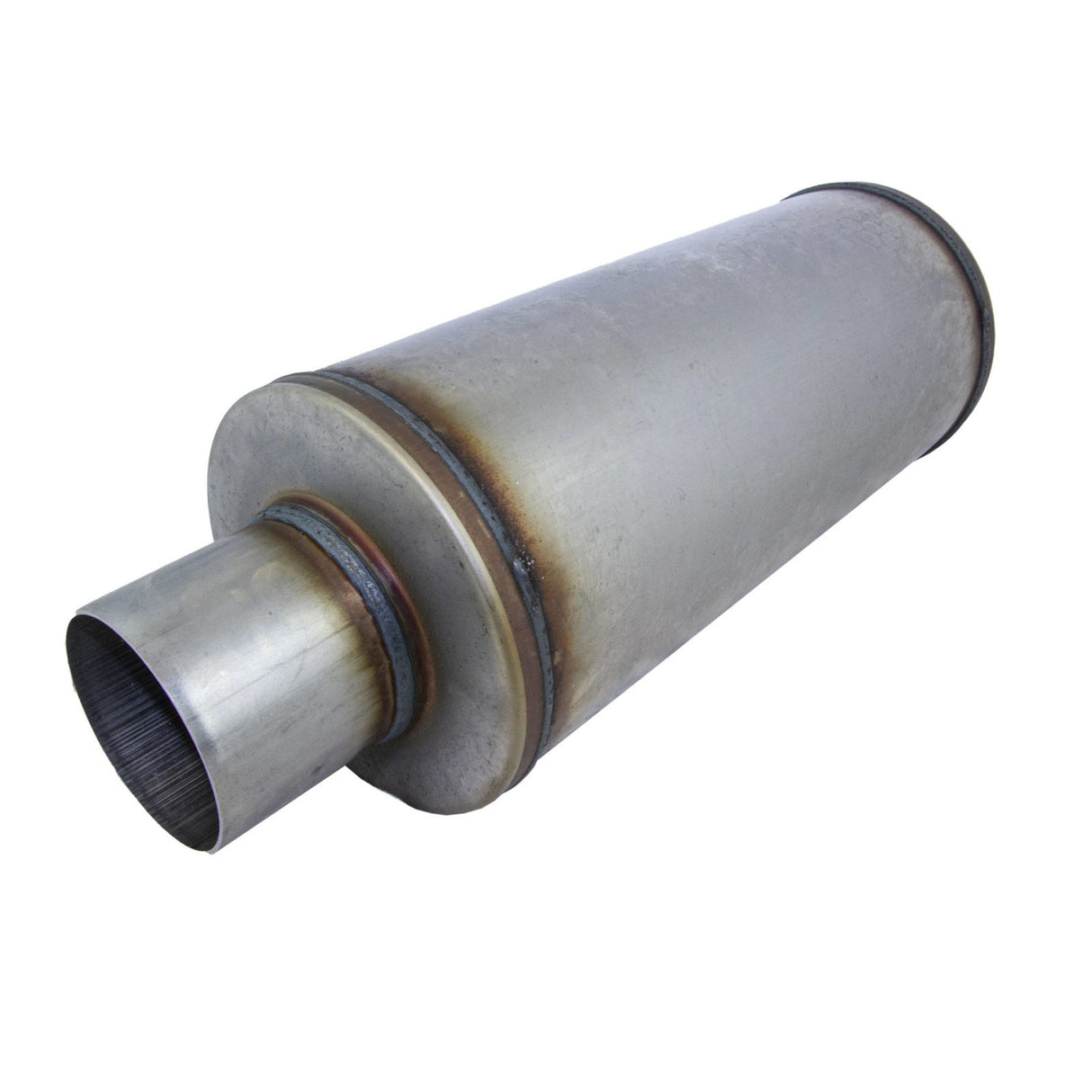REDBACK | 6" Round Megaflow Performance Muffler 409 Stainless 14" Long 3" ID | STR8216-409