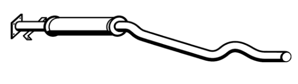 Standard Replacement - Daewoo Espero Sedan 2.0lt Intermediate Pipe (3/95-8/97) (BI4453) (Berklee)