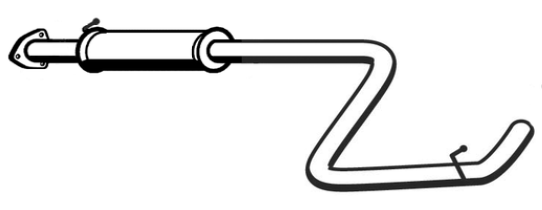 Standard Replacement - Daewoo Nubira Sedan & Wagon 1.6lt Intermediate Pipe (7/97-ON) (BI4751) (Berklee)