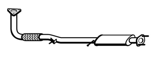 Standard Replacement - Daihatsu Applause Sedan Auto A101 1.6lt Engine Pipe (10/89-9/97) (BE4466) (Berklee)