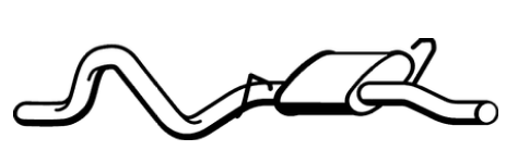 Standard Replacement - Ford Falcon EA EB ED Sedan 3.9lt 4.0lt Tail Pipe (1/88-8/94) (BT4171) (Berklee)