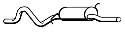 Standard Replacement - Ford Fairlane NA NC LTD DA DC 3.9lt 4.0lt Sedan Tail Pipe (6/88-2/95) (BT4167) (Berklee)