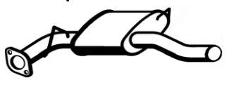 Standard Replacement - Ford Fairlane NU 4.0lt I.R.S Sedan Tail Pipe (3/99-7/03) (BT4770) (Berklee)