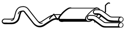 Standard Replacement - Ford Fairlane NF NL / LTD DF DL 4.0lt Sedan Tail Pipe (3/95-3/99) (BT4483) (Berklee)