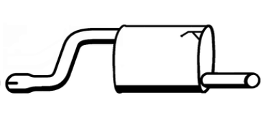 Standard Replacement - Ford Falcon AU 4.0lt LPG Ute Tail Pipe (3/99-9/04) (BT4836) (Berklee)