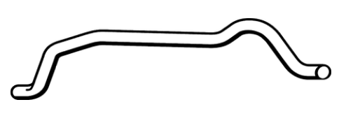 Standard Replacement - Ford Falcon XG 4.0lt Panel Van Ute Tail Pipe (3/93-2/96) (BT4467) (Berklee)