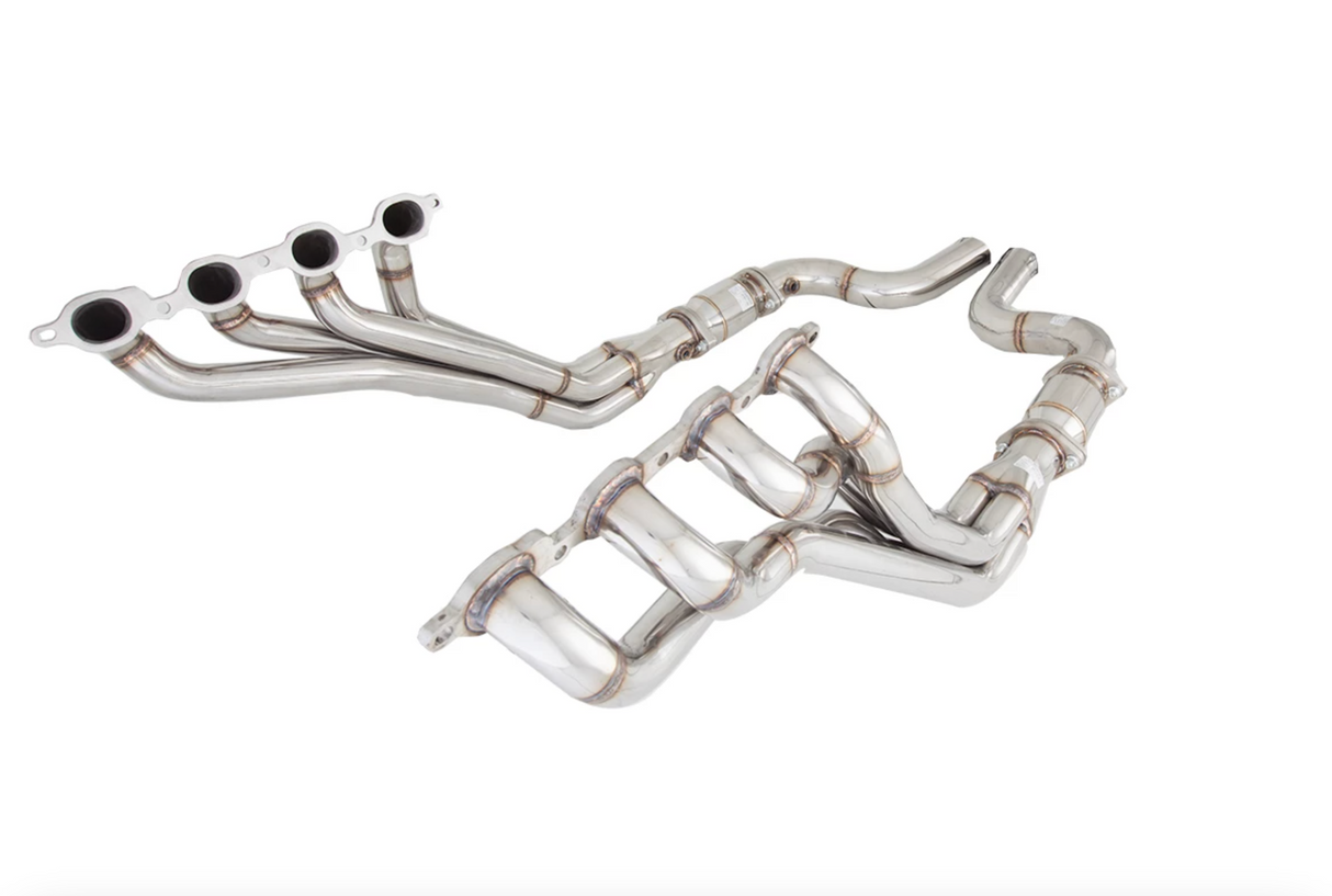 XFORCE - Chevrolet Camaro 2016+ Polished Stainless Steel Headers 1 3/4" Inch Primary & 3" Inch Metallic Cats (100 Cell) & Connecting Pipes