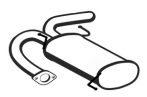 Standard Replacement - Nissan X Trail T30 2.5 EFI (11/03-on) Rear Muffler (BM4824) (Berklee)