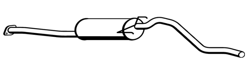 Standard Replacement - Toyota Hilux LN85 4 CLY 2WD DI Muffler (BM4308) (Berklee)