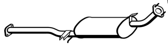 Standard Replacement - Ford Maverick/Nissan Patrol WAG Muffler (BM4288) (Berklee)