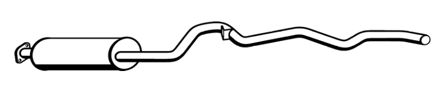 Standard Replacement - Toyota Hiace YH61 9/87-7/89 Muffler (BM4289) (Berklee)