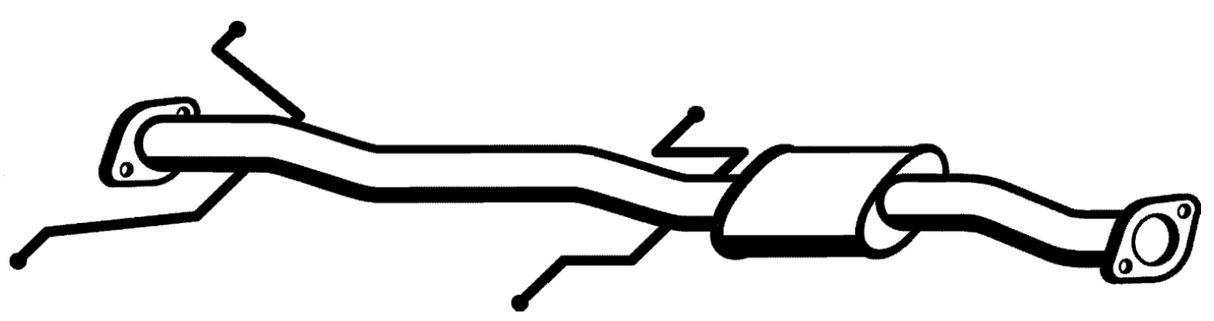 Standard Replacement - Ford TELSTAR AT-AV/Mazda 626 4CYL Muffler (BM4217) (Berklee)