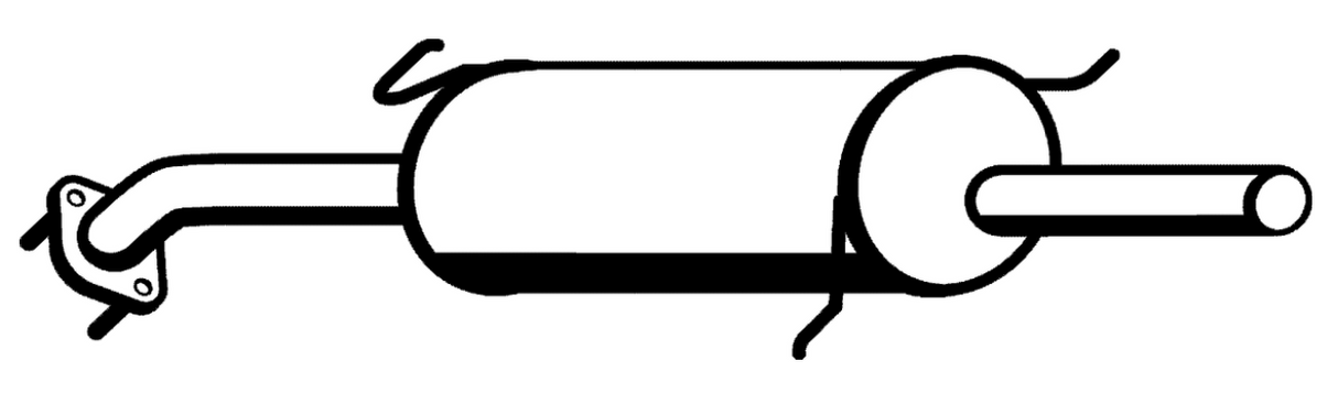 Standard Replacement - Ford TELSTAR TX5/MAZDA 626 GE10SI Muffler (BM4390) (Berklee)