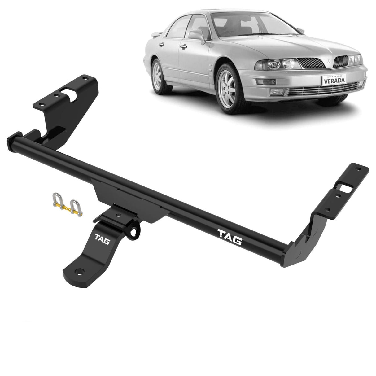 TAG - Mitsubishi Verada, Magna (1997 - 2000) Wagon Standard Duty Towbar & Universal Wiring