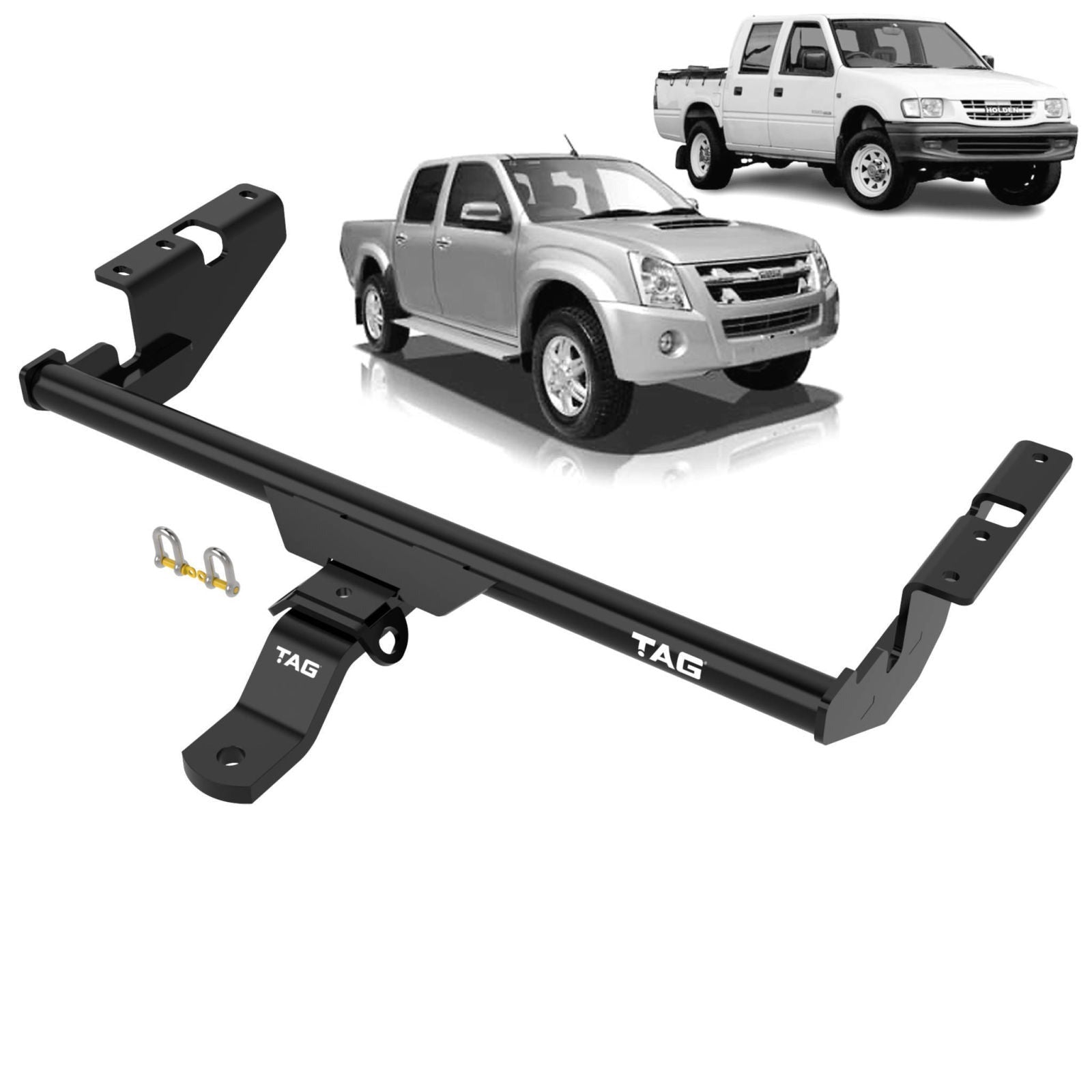 TAG - Holden Colorado RC (2008 - 2012), Isuzu D-MAX TF, TFR, TFS, RC (2008 - 2012) Light Duty Towbar & Direct Fit Wiring