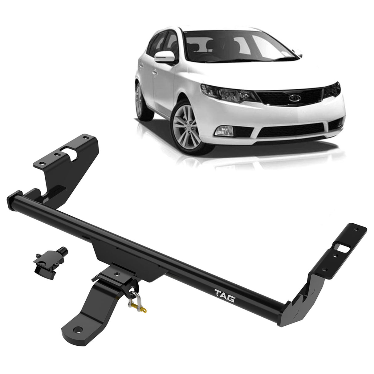 TAG | Standard Duty Towbar & Universal Wiring Kit | KIA Cerato TD Hatch 2009–2013 | T2K567-K301