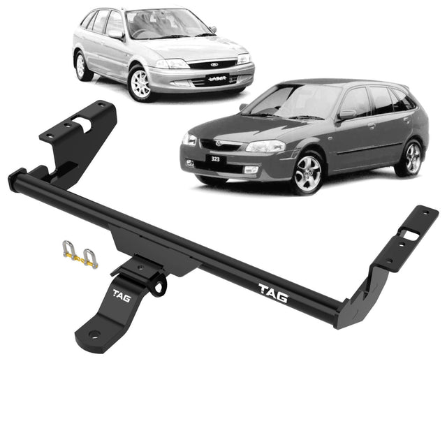 TAG | Standard Duty Towbar & Universal Wiring Kit | Ford Laser Mazda 323 Astina 1998–2003 | T2M457-K301