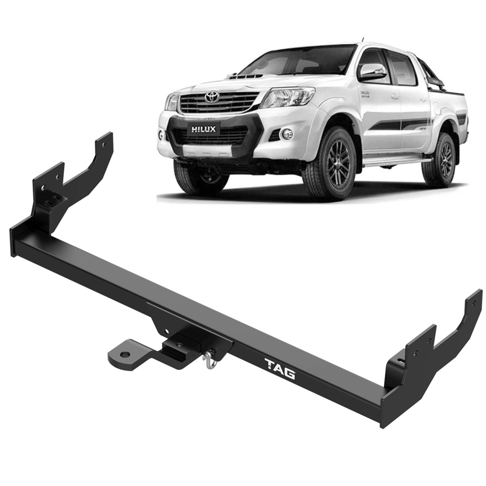 TAG - Toyota Hilux (2005 - 2015) Standard Duty Towbar & Direct Fit Wiring Harness