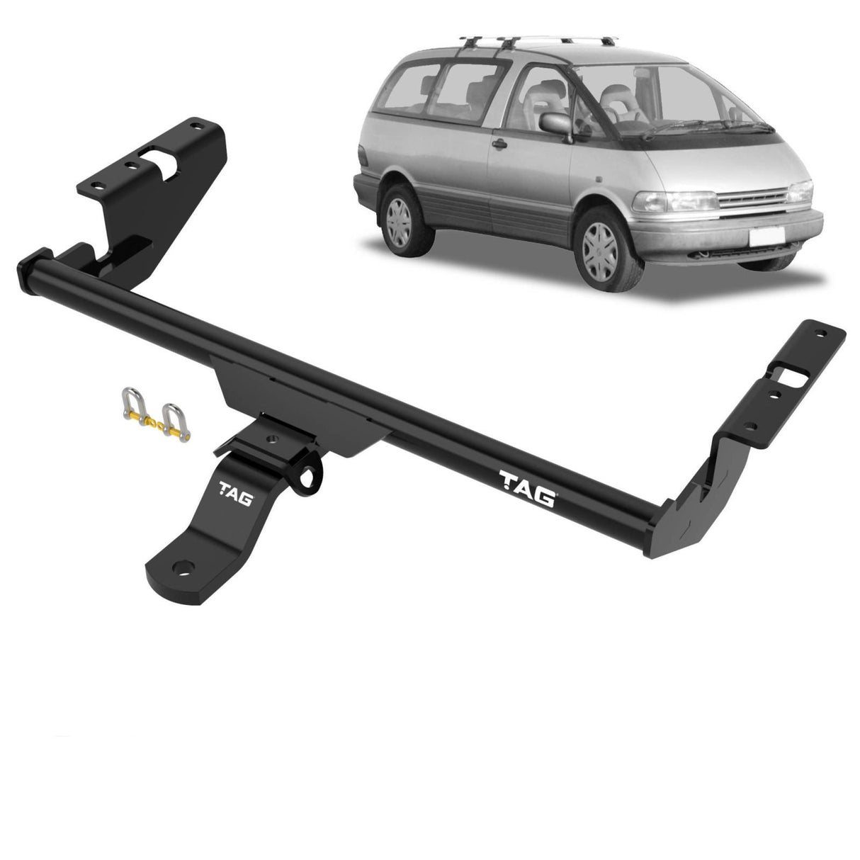 TAG - Toyota Tarago TCR20R, TCR21R, TCR10R, TCR11R (1990 - 2000) Wagon Standard Duty Towbar & Universal Wiring