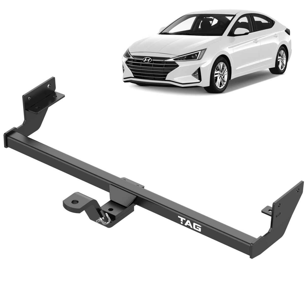 TAG - Hyundai Elantra (2016 - on) Standard Duty Towbar and Universal Wiring Harness