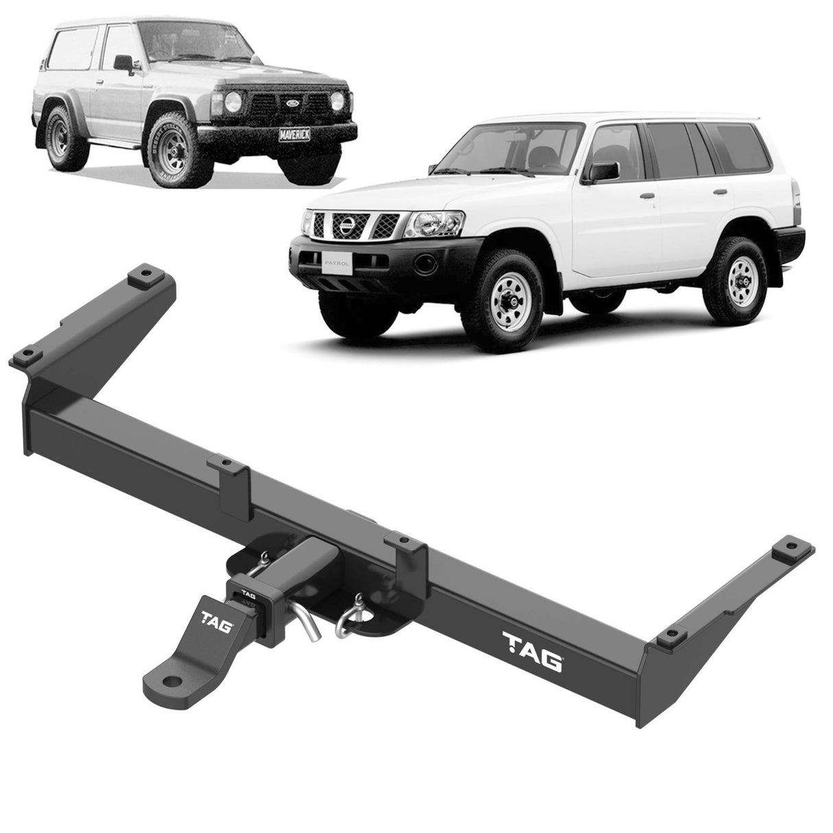 TAG | Heavy Duty Towbar & Direct Fit Wiring Kit | Nissan Patrol GU/GQ Wagon 1997–On | T4D472-K202