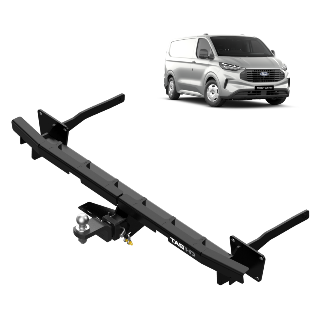 TAG - Ford Transit Custom AV (2023 - on) Heavy Duty Towbar & Direct Fit Wiring