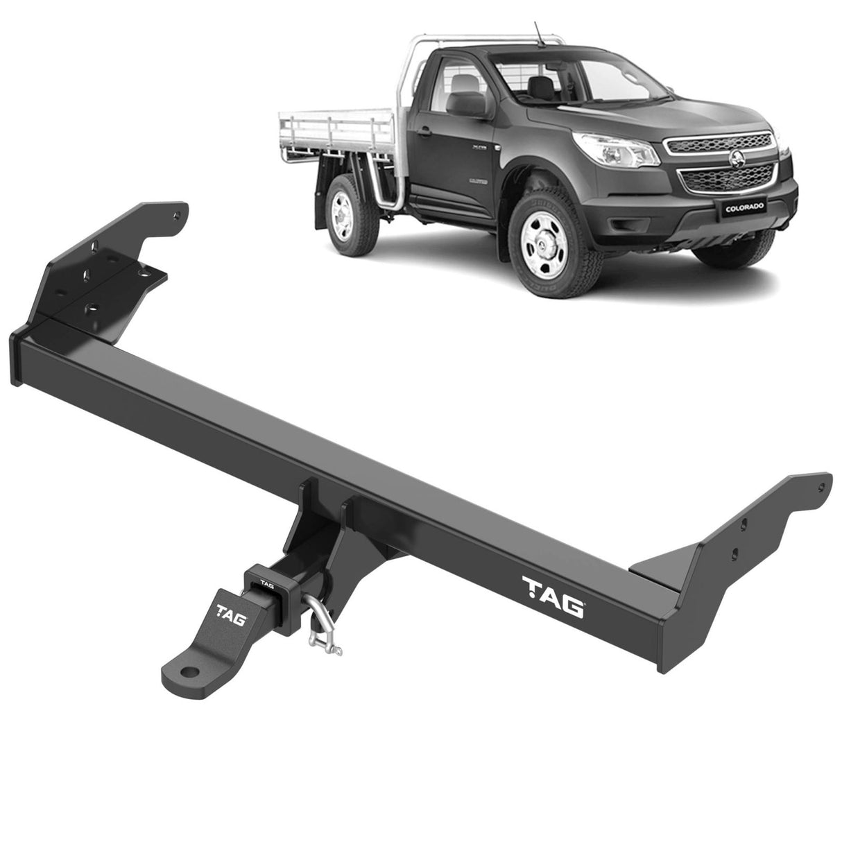 TAG - Holden Colorado (2012 - 2020) Heavy Duty Towbar & Direct Fit Wiring Kit No Rear Step