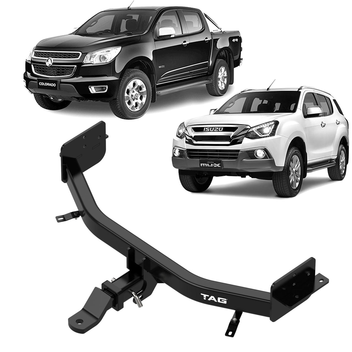 TAG - Isuzu MU-X UCS, UCR (2013 - 2021) Heavy Duty Towbar & Direct Fit Wiring Harness