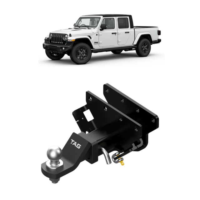 TAG | Heavy Duty Towbar & Universal Wiring Kit | Jeep Gladiator JT Ute 2020–ON | T4P884-K301