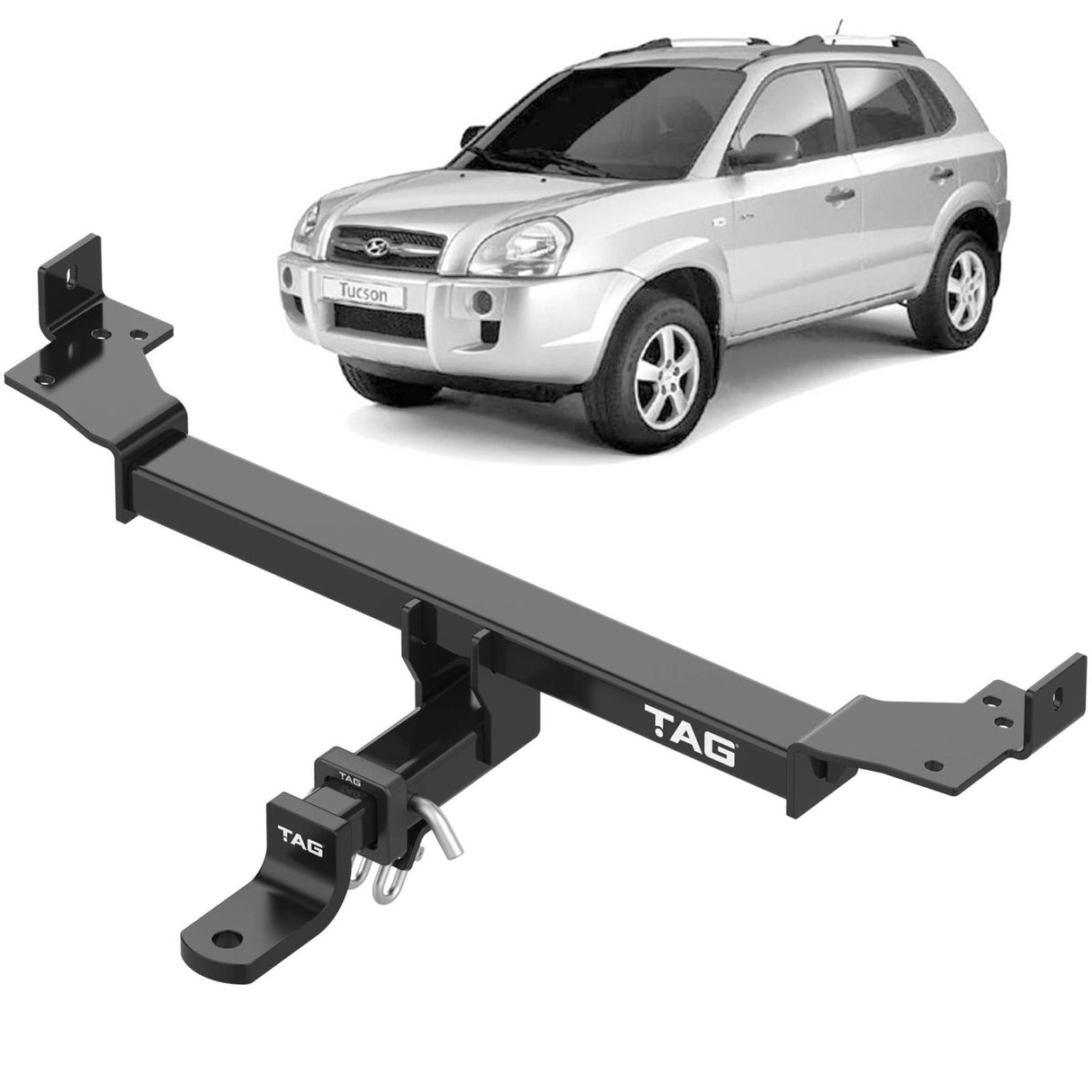 TAG - Hyundai Tucson (2004 - 2010), KIA Sportage (2005 - 2010) Heavy Duty Towbar & Universal Wiring Harness