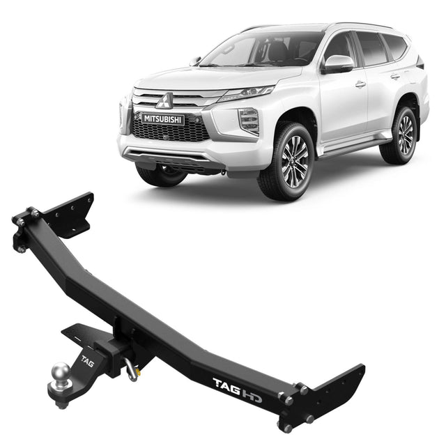 TAG | Heavy Duty Towbar 3-Piece & Direct Fit Wiring Kit | Mitsubishi Pajero Sport QF QG SUV 2019–On | T7C811-K201